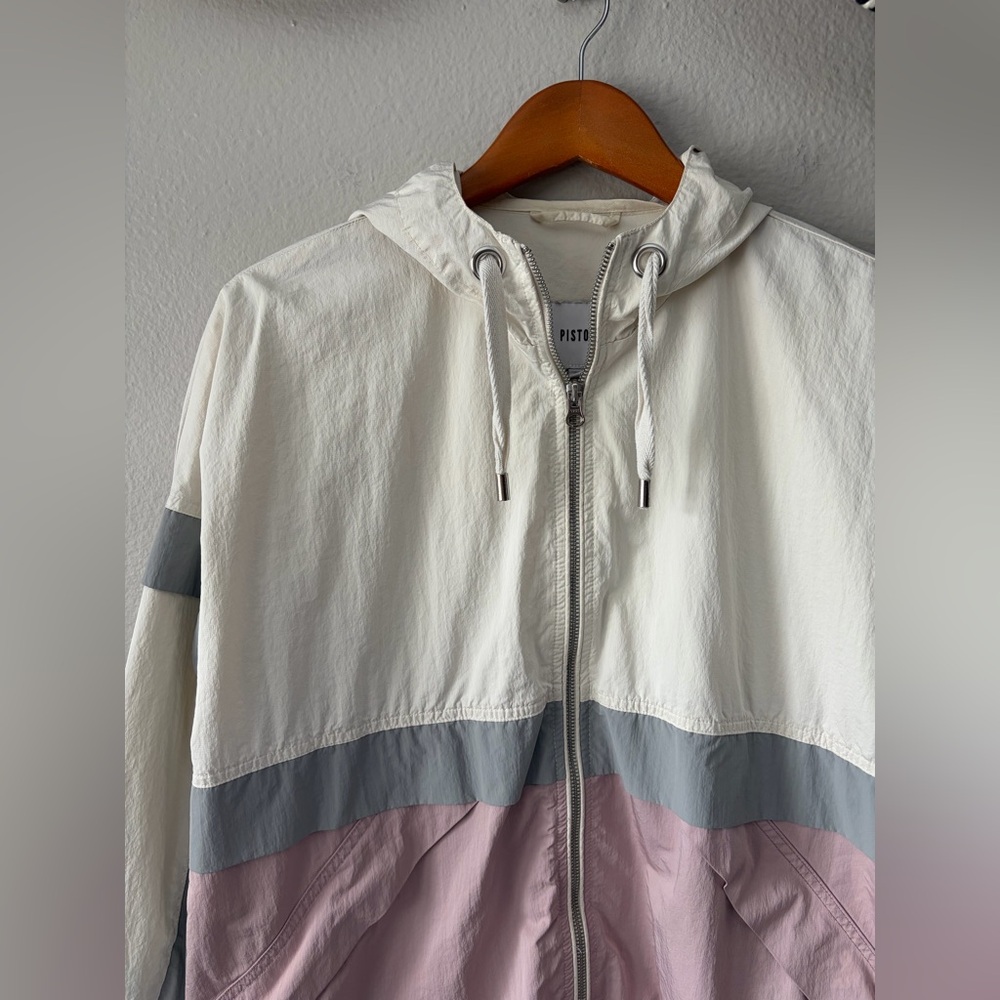 Pistola Drea Anorak Jacket Hooded Windbreaker Pink Haze Women’s Medium - Picture 2 of 11